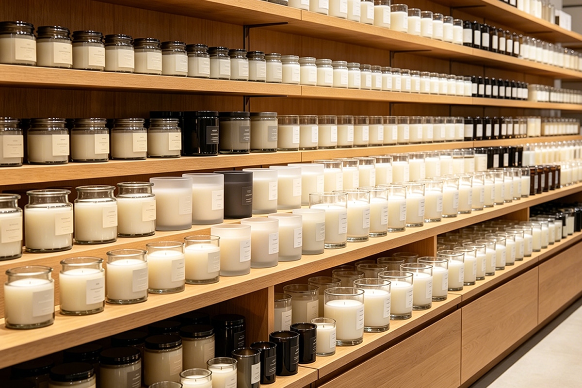 glass jar candles
