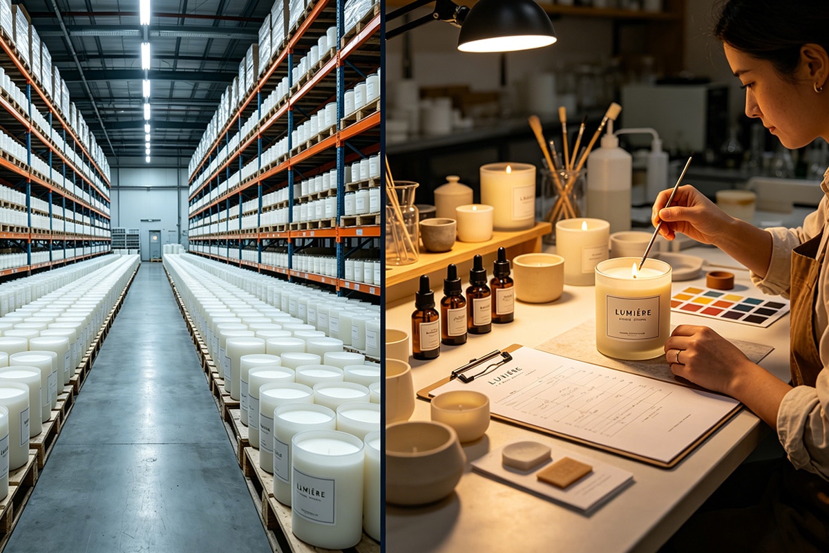Custom Candle Manufacturers vs. White Label Suppliers – What's the Difference